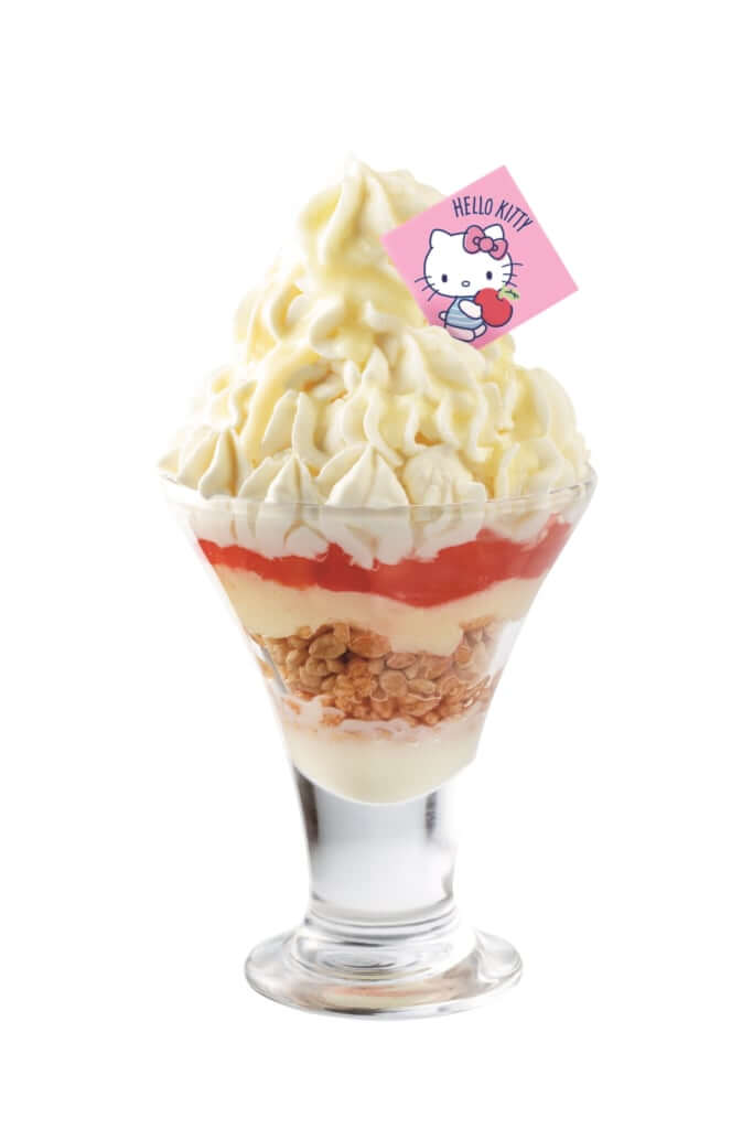 「ミルキーソフトのアップルパイパフェ」 1,058円(税込)