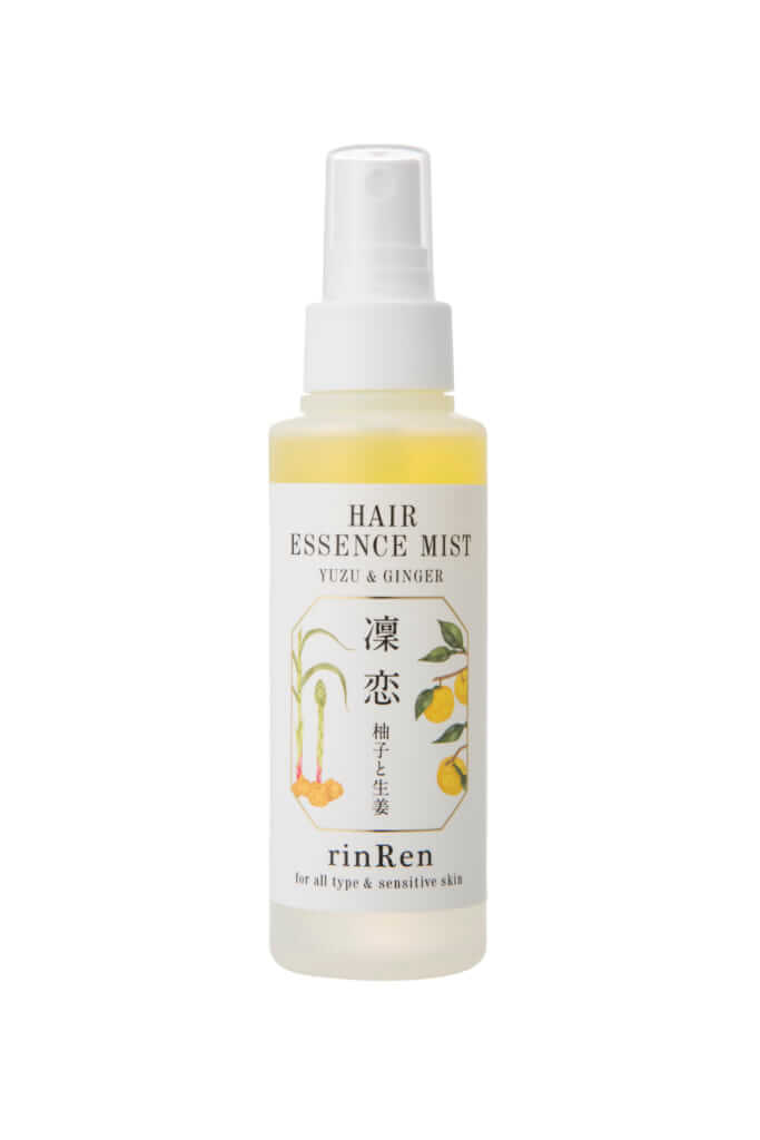 リンレン ヘアエッセンスミスト ユズ＆ジンジャー 100mL／1,600円(税別)