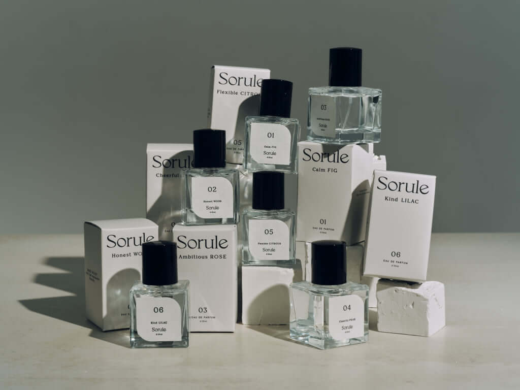 Sorule オードパルファム 香水　6本セット 30ml ソルレ　01〜06 Sorule / ソルレ オードパルファム 06カインドライラックの公式