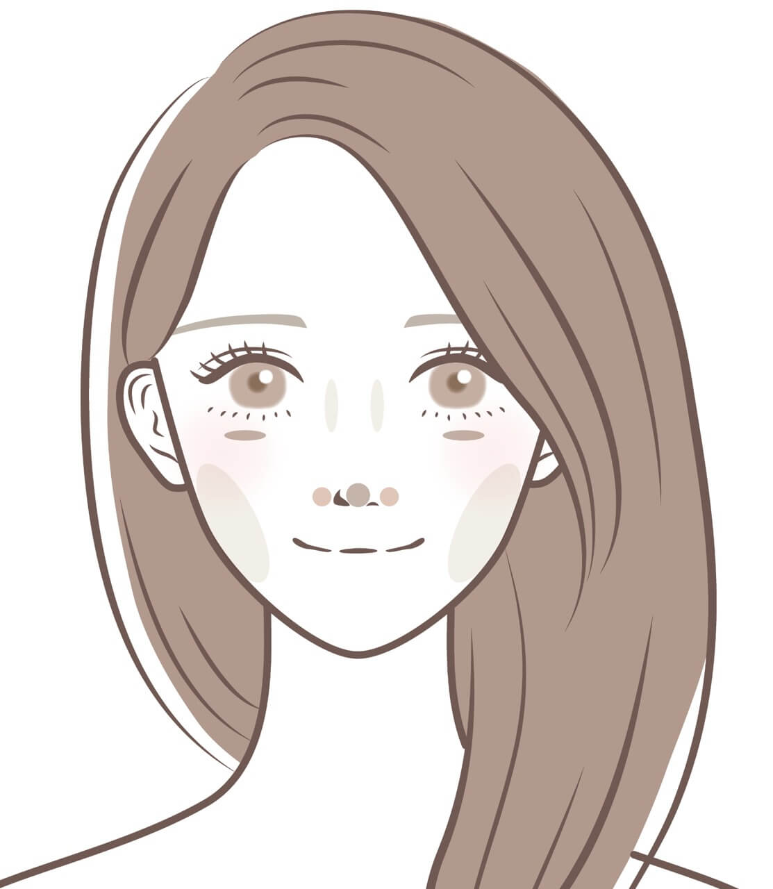 RRRingシェーディングをのせる位置のイラスト